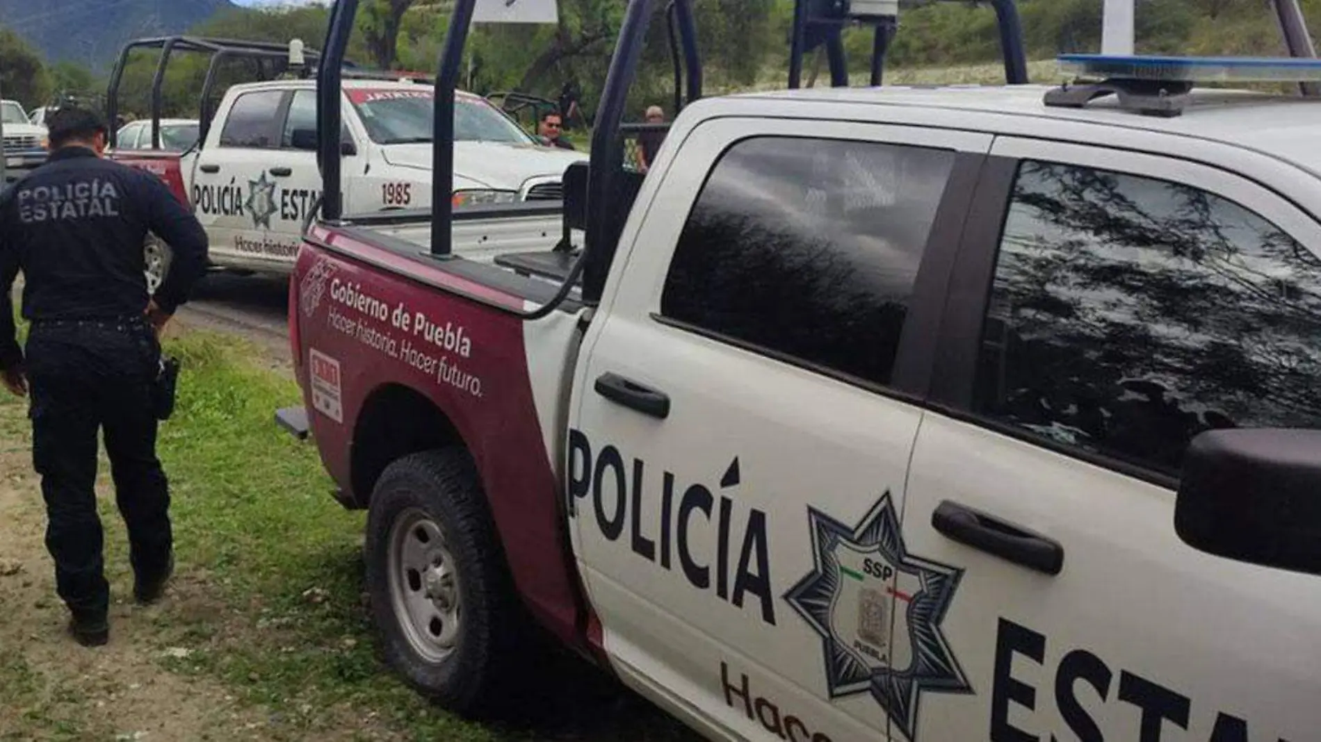 Un enfrentamiento entre policías y delincuentes se registró en inmediaciones de  San Felipe Hueyotlipan